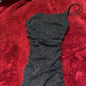 B Darlin Black Sparkle Dress